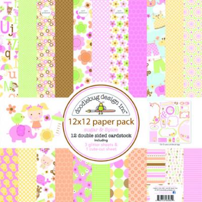 Doodlebug Sugar & Spice Designpapier - Paper Pack